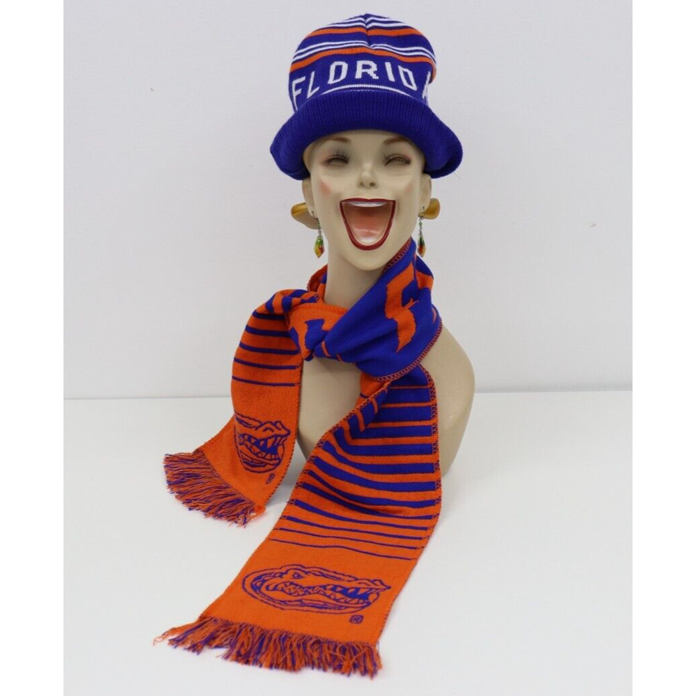 Florida Gators Scarf 59" X 6.25" and Hat Set...Go Gators!!!
